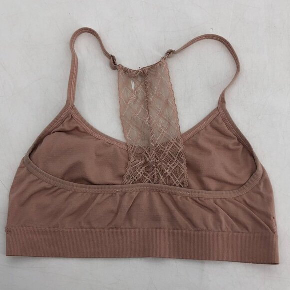 Tahari blush pink seamless lace back bralette SP - Picture 14 of 14